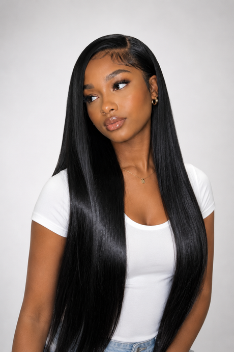 the-mona-label-Raw Vietnamese Straight Hair Bundles-model