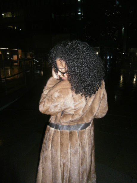 The Mona Label Talah Curly™ Virgin Hair Bundles | 4A Curly Hair Extensions street model