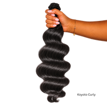 Load image into Gallery viewer, The_Mona_Label_Kyoto_Curly_ 2B–2C_Natural_Curly_Hair_Extensions_bundle_hand
