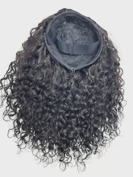 Italian Curly Half Wig - 3A-3B Curls
